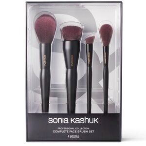 Sonia Kashuk Professional Face Brush Set - Black and Burgundy